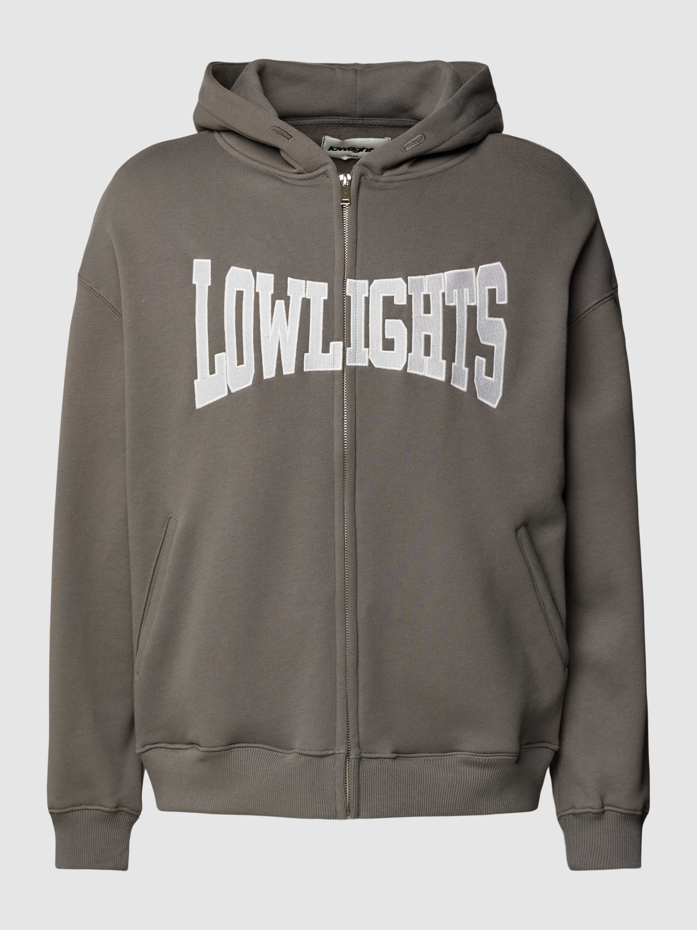 Low Lights Studios Boxer Zip-hoodie Hooded vesten Heren washed grey maat: XXL beschikbare maaten:S M L XL XXL