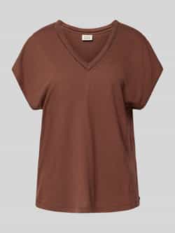 Scotch & Soda Linnen T-shirt met V-hals