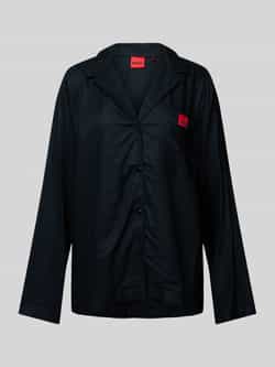 HUGO Pyjamatop met labelpatch model 'ELLE'