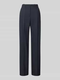 HUGO Regular fit stoffen broek met persplooien model 'HULANA'