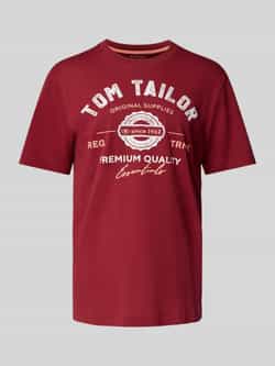Tom Tailor Regular fit T-shirt van puur katoen
