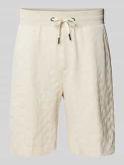 JOOP! Collection Regular fit sweatshorts met structuurmotief model 'Barlas'