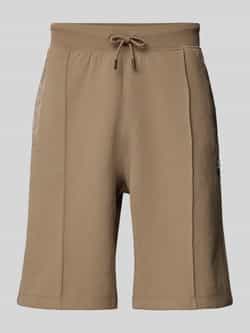 HUGO Sweatshorts met labelprint model 'Dilmos'