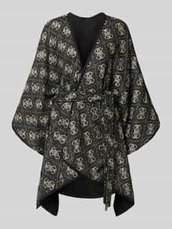 Guess Poncho met logomotief en strikceintuur