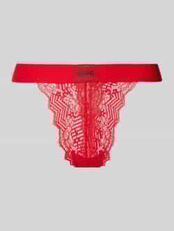 HUGO String met labeldetail model 'Geometric'