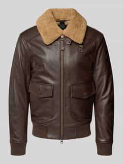 Blauer Usa Leren jack met tweewegsritssluiting model 'CHEITON'
