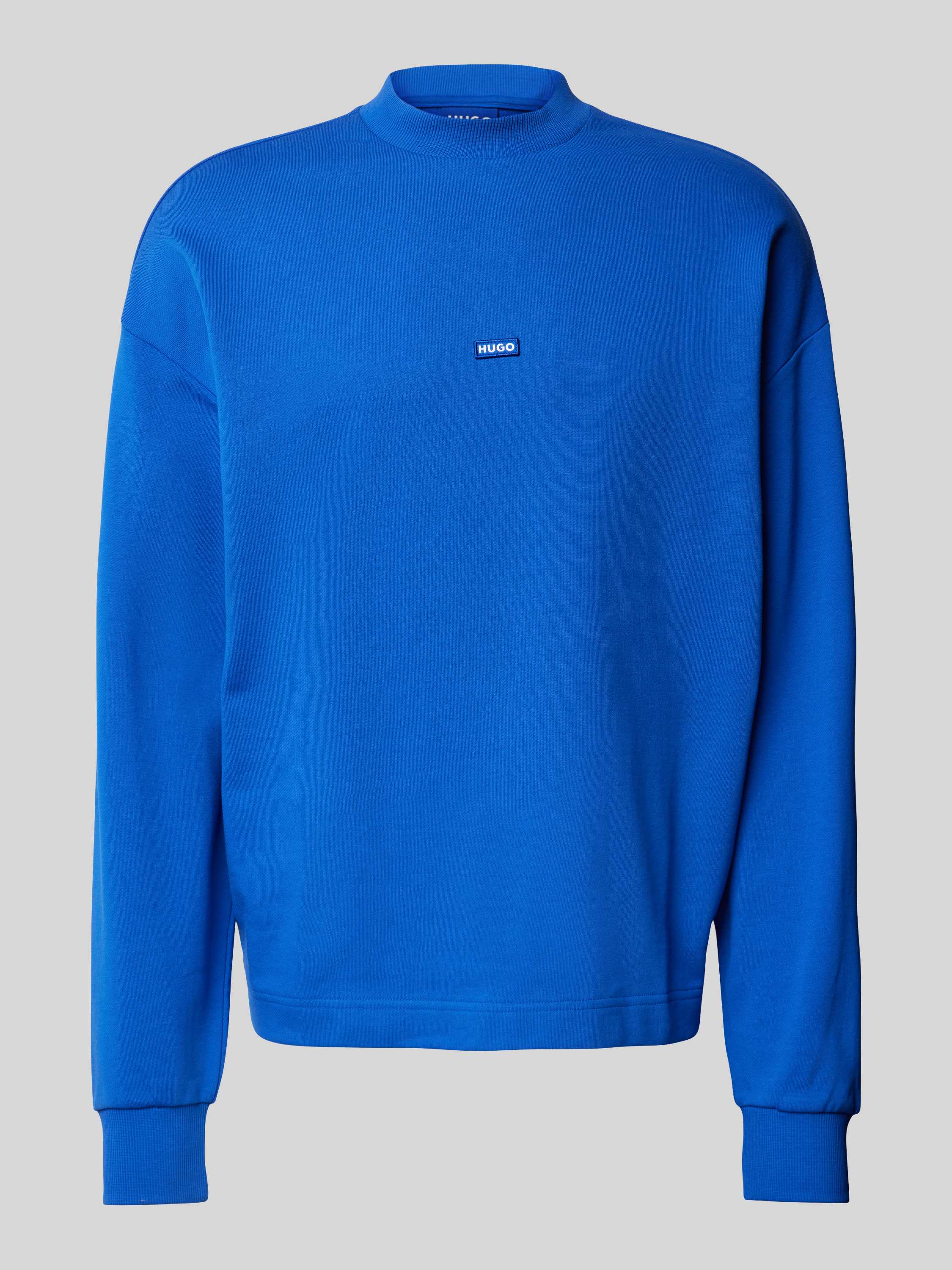 Hugo Blue Sweatshirt met opstaande kraag