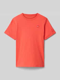 Calvin Klein Jeans Regular fit T-shirt van puur katoen met logopatch