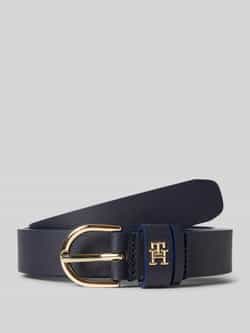 Tommy Hilfiger Leren riem ESSENTIAL EFFORTLESS 2.5 Logo-embleem zachte haptiek ovale eenvoudige pin sluiting