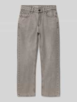 Garcia Straight fit jeans met logopatch model 'Ilyano'