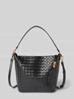 Seidenfelt Handtas in gevlochten look model 'KINNA HOBO'