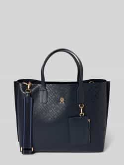 Tommy Hilfiger Tas TH DISTINCT SATCHEL MONO dames schoudertas met afneembare rits-buitentas