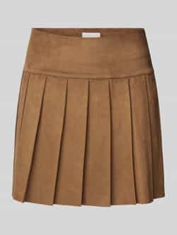 Only Licht uitlopende rok in leerlook met brede band model 'TULIP'