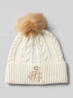 Lauren Ralph Lauren Muts met labeldetail en wol