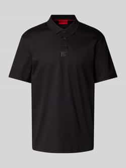 HUGO Regular fit poloshirt met labelbadge model 'Deabono'