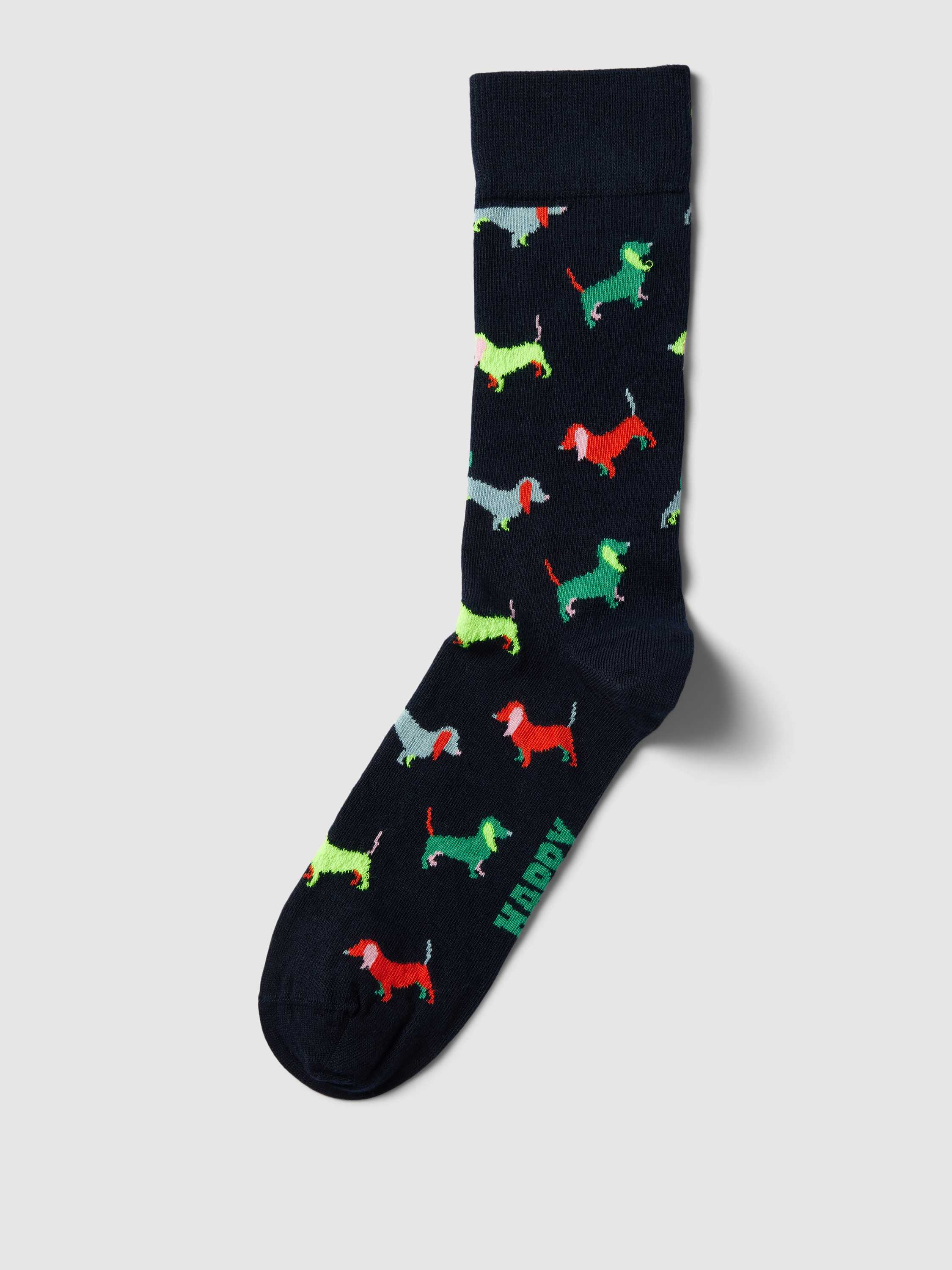 Happy Socks Sokken met all-over motief model 'Puppy Love'