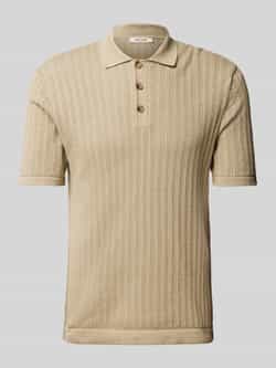 Only & Sons Regular fit poloshirt met broderie anglaise model 'MOON'