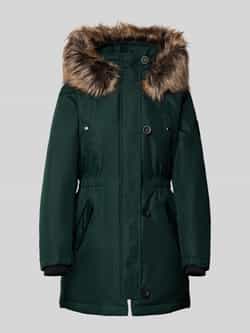 Only Getailleerde parka met imitatiebont model 'IRIS'