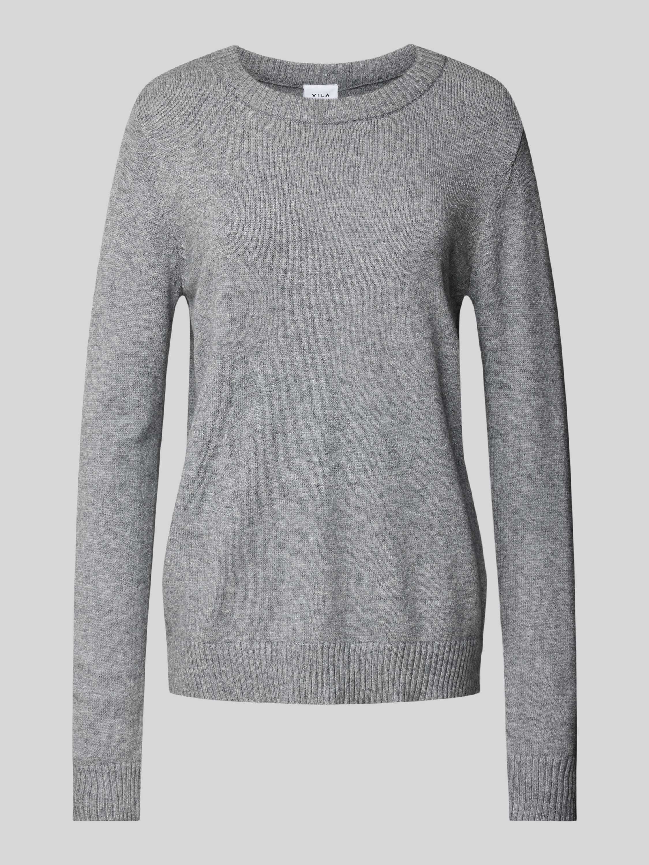 Vila Trui met ronde hals VIRIL O-NECK L S KNIT TOP NOOS