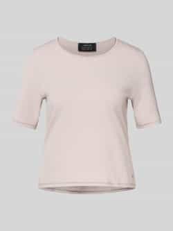 Marc Cain Gebreid shirt van viscosemix met ronde hals