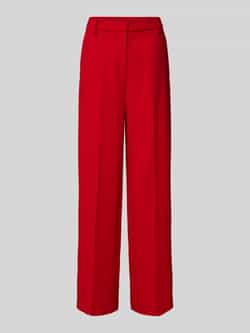 MAC Baggy fit stoffen broek met persplooien model 'Camilla'