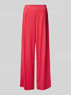 Milano italy Wide leg stoffen broek met bandplooien