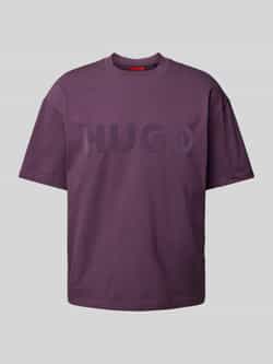 HUGO T-shirt met labelprint model 'Dinkee'