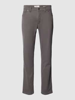 BRAX Straight fit broek met labelpatch model 'Cadiz'