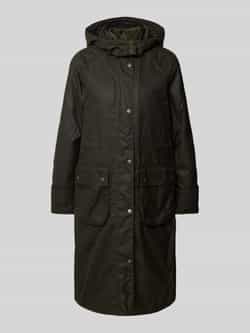 Barbour Lange gewaxte Cannich jas olijfgroen Green Dames
