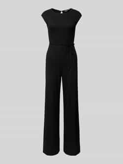 EDITED Jumpsuit met ronde hals en strikceintuur
