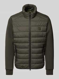 Marc O'Polo Regular fit gewatteerd jack met zachte mouwen van scuba