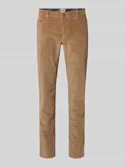 BRAX Slim fit corduroy broek met achterzakken model 'Fabio'