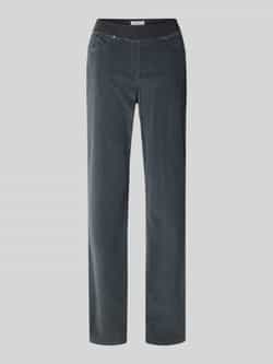 Raphaela By Brax Flared fit corduroy broek met viscose model 'PAMINA'