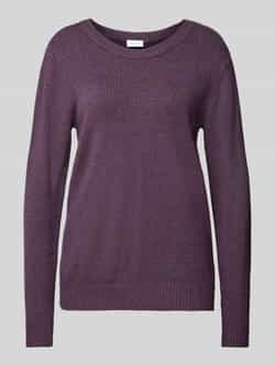 Vila Trui met ronde hals VIRIL O-NECK L S KNIT TOP NOOS