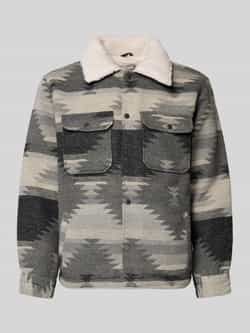 Redefined Rebel Jack met platte kraag en borstzakken model 'CARTER'