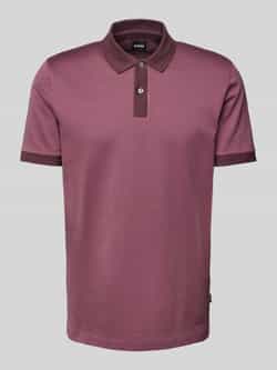 Boss Regular fit poloshirt met labeldetail model 'Parlay'