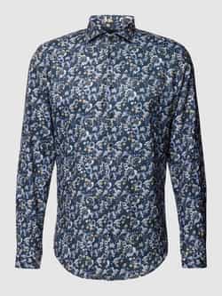 Jake*s Slim fit zakelijk overhemd met all-over motief