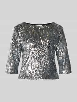 GUIDO MARIA KRETSCHMER WOMAN Regular fit blouse met all-over pailletten model 'Asya'