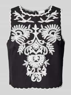 Jake*s Collection Korte top met stitchings