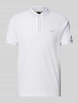 BOSS Green Poloshirt met labelprint model 'Paule'