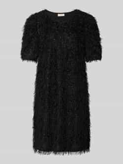 FREE QUENT Knielange gebreide jurk van effectgaren model 'MARLIN'