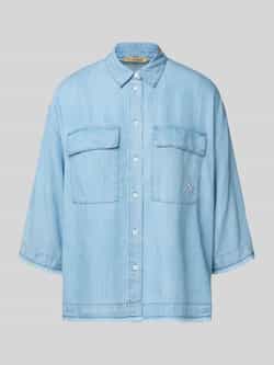 Smith and Soul Relaxed fit jeansblouse met franjes