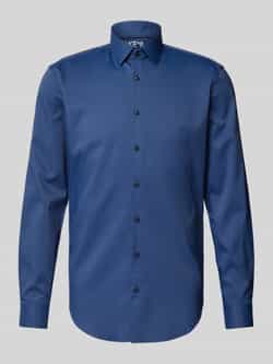 Jake*s Slim fit zakelijk overhemd met kentkraag