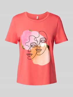 Vero Moda Comfort fit T-shirt van katoenmix model 'DIFACEY'