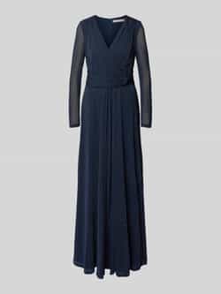 Christian Berg Cocktail Regular fit avondjurk van glittermesh