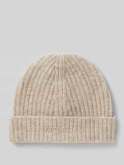 MOS MOSH Beanie met labelstitching model 'Lora'