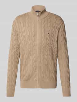 Tommy Hilfiger Regular fit gebreid jack van puur katoen