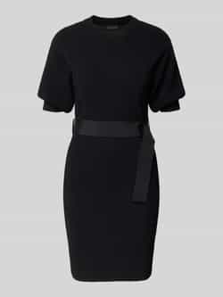 Armani Exchange Knielange jurk met tailleriem