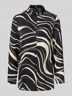 S.Oliver BLACK LABEL Regular fit blouse met lange mouwen van pure viscose