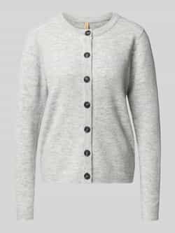Soyaconcept Gebreid jack met ronde hals model 'ORLEAN'